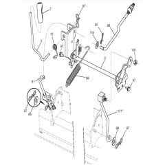 McCulloch M165-97T - 96041040700 - 2017-06 - Mower Lift - Deck Lift Parts Diagram