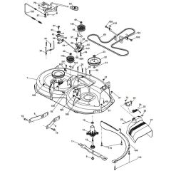 McCulloch M17538H - 96041017800 - 2010-01 - Mower Deck - Cutting Deck Parts Diagram
