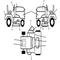 McCulloch M17538H - 96041017801 - 2011-04 - Decals Parts Diagram