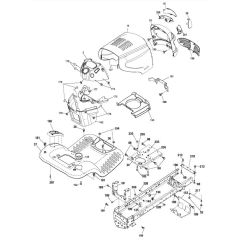 McCulloch M17538H - 96041023201 - 2012-06 - Chassis & Enclosures Parts Diagram