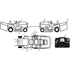 McCulloch M175H38RB - 96061030701 - 2011-05 - Decals Parts Diagram