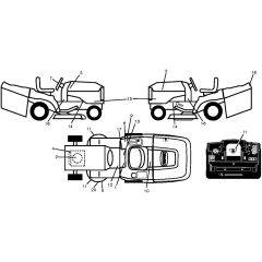 McCulloch M175H38RB - 96061033600 - 2011-06 - Decals Parts Diagram