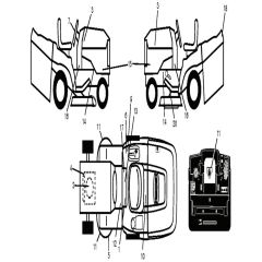 McCulloch M175H38RB - 96061033601 - 2012-08 - Decals Parts Diagram