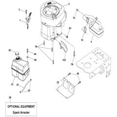 McCulloch M175H38RB - 96061033601 - 2012-08 - Engine Parts Diagram