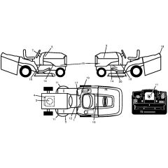 McCulloch M175H38RB - 96061033602 - 2013-06 - Decals Parts Diagram