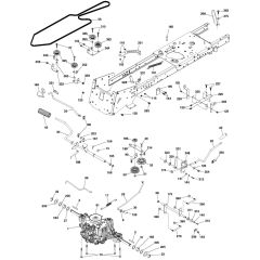 McCulloch M185107HRB - 96051005200 - 2011-12 - Drive Parts Diagram