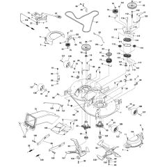 McCulloch M185107HRB - 96051005200 - 2011-12 - Mower Deck - Cutting Deck Parts Diagram