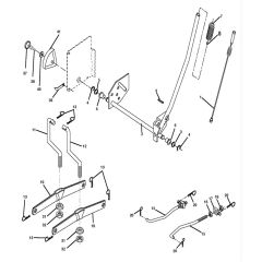 McCulloch M185107HRB - 96061012201 - 2009-04 - Mower Lift - Deck Lift Parts Diagram