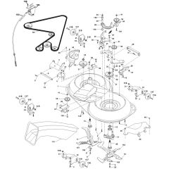 McCulloch M185107HRB - 96061012203 - 2008-08 - Mower Deck - Cutting Deck Parts Diagram