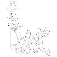 McCulloch M185107HRB - 96061012204 - 2010-03 - Steering Parts Diagram
