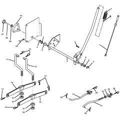 McCulloch M185107HRB - 96061012205 - 2010-01 - Mower Lift - Deck Lift Parts Diagram