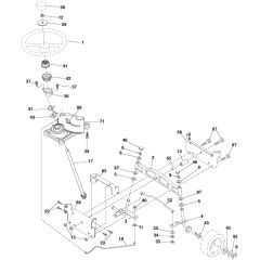 McCulloch M185107HRB - 96061012207 - 2010-09 - Steering Parts Diagram
