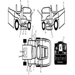 McCulloch M185107HRB - 96061012208 - 2011-02 - Decals Parts Diagram