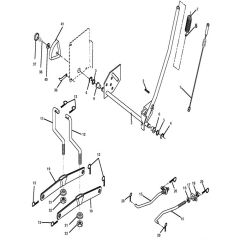 McCulloch M185107HRB - 96061012208 - 2011-02 - Mower Lift - Deck Lift Parts Diagram