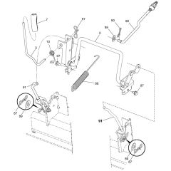 McCulloch M185-107TC - 96051010000 - 2013-06 - Mower Lift - Deck Lift Parts Diagram