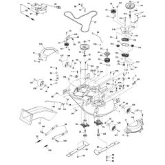McCulloch M185-107TC - 96051011600 - 2013-06 - Mower Deck - Cutting Deck Parts Diagram