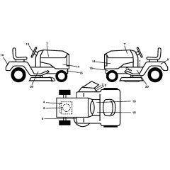 McCulloch M19542H - 96041023402 - 2013-06 - Decals Parts Diagram