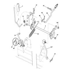 McCulloch M200107H - 96041014100 - 2010-03 - Mower Lift - Deck Lift Parts Diagram