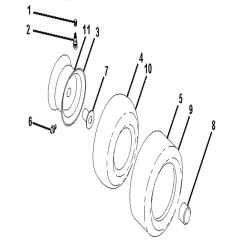 McCulloch M200107H - 96041014100 - 2010-03 - Wheels and Tyres Parts Diagram