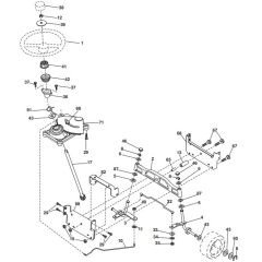 McCulloch M200107HRB - 96061022800 - 2009-04 - Steering Parts Diagram