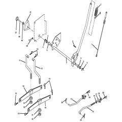 McCulloch M200107HRB - 96061022801 - 2010-03 - Mower Lift - Deck Lift Parts Diagram