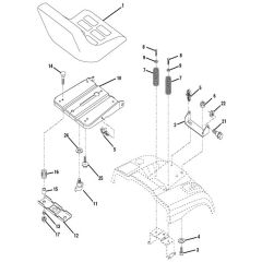 McCulloch M200107HRB - 96061022801 - 2010-03 - Seat Parts Diagram