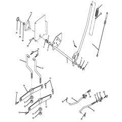 McCulloch M200107HRB - 96061022802 - 2010-07 - Mower Lift - Deck Lift Parts Diagram