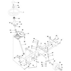 McCulloch M200107HRB - 96061022802 - 2010-07 - Steering Parts Diagram