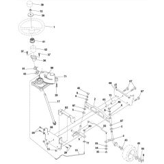 McCulloch M200107HRB - 96061022803 - 2010-10 - Steering Parts Diagram