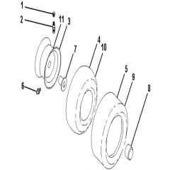 McCulloch M200117H - 96041006502 - 2010-07 - Wheels and Tyres Parts Diagram