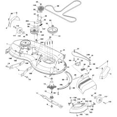 McCulloch M200117H - 96041022200 - 2010-12 - Mower Deck - Cutting Deck Parts Diagram