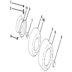 McCulloch M200117H - 96041022202 - 2012-01 - Wheels and Tyres Parts Diagram