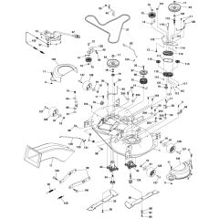 McCulloch M200-107TC - 96051006800 - 2012-11 - Mower Deck - Cutting Deck Parts Diagram