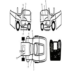 McCulloch M200-107TC - 96051006801 - 2013-01 - Decals Parts Diagram