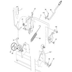 McCulloch M200-107TC - 96051006900 - 2014-06 - Mower Lift - Deck Lift Parts Diagram
