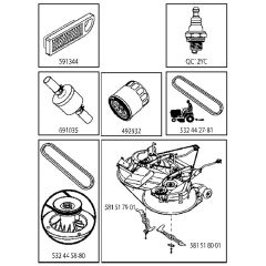 McCulloch M200-107TC - 96051006901 - 2015-03 - Frequently Used Parts Parts Diagram