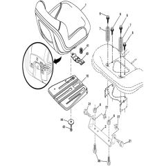 McCulloch M200-107TC - 96051006902 - 2016-01 - Seat Parts Diagram