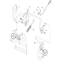 McCulloch M200-107TC - 96051015300 - 2016-07 - Mower Lift - Deck Lift Parts Diagram
