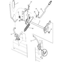 McCulloch M200-117T - 96041029800 - 2012-11 - Mower Lift - Deck Lift Parts Diagram