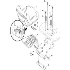 McCulloch M200-117T - 96041029800 - 2012-11 - Seat Parts Diagram