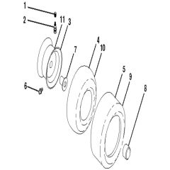 McCulloch M200-117T - 96041029802 - 2013-04 - Wheels and Tyres Parts Diagram