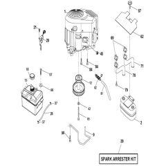 McCulloch M22042H - 96041023501 - 2012-06 - Engine Parts Diagram