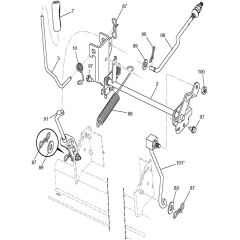 McCulloch M22042H - 96041023501 - 2012-06 - Mower Lift - Deck Lift Parts Diagram
