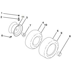 McCulloch M24-54T - 290840 - 2013-02 - Wheels and Tyres Parts Diagram