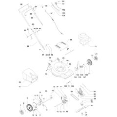 McCulloch M51-625 CD - 966841401 - 2008-04 - Product Complete Parts Diagram