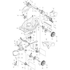McCulloch M53-150AP 4X4 - 96121003502 - 2018-09 - Mower Deck - Cutting Deck Parts Diagram