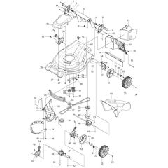 McCulloch M53-150AP - 96121003502 - 2018-08 - Mower Deck - Cutting Deck Parts Diagram