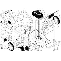 McCulloch M53-190AWFEPX - 96141028100 - 2013-02 - Frame & Engine Parts Diagram
