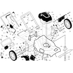 McCulloch M53-190AWFEPX - 96141028103 - 2015-12 - Frame & Engine Parts Diagram