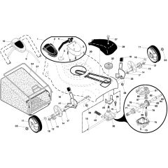 McCulloch M53-875 DWA 3IN1 - 96141016801 - 2010-01 - Drive Parts Diagram